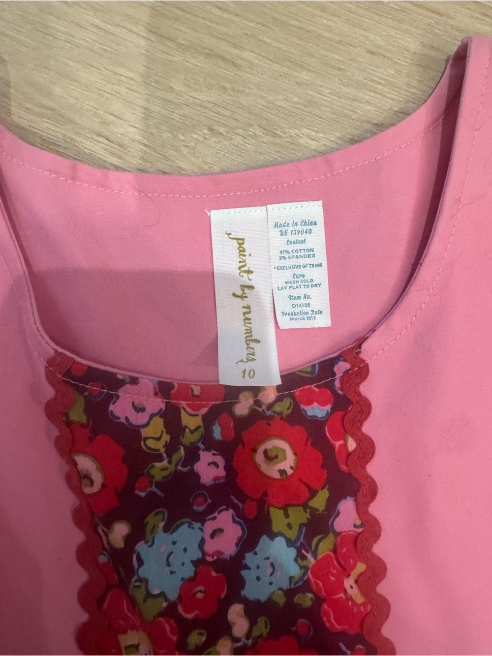 Matilda Jane Pink Floral Embroidered Sash Dress - Picture 5 of 5